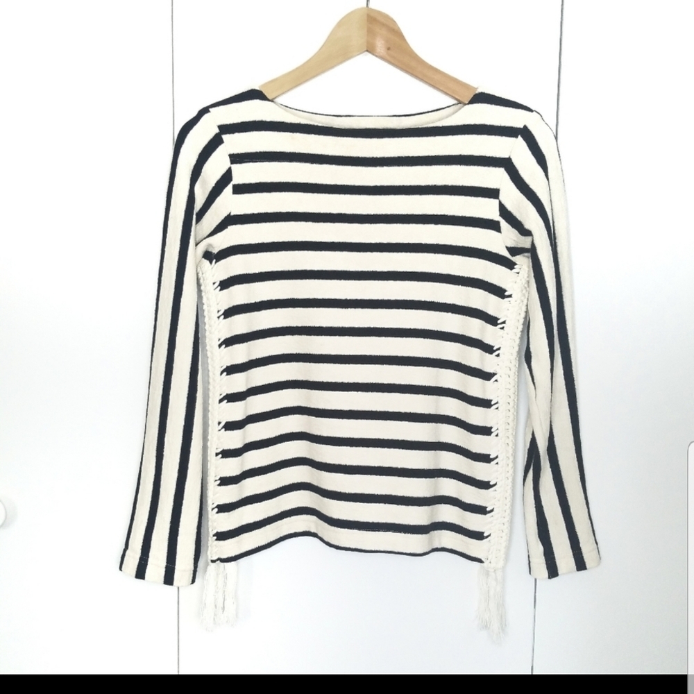 Anthropologie Pepin Mariner Striped Pullover sweater Top Sz XL - Picture 5 of 9